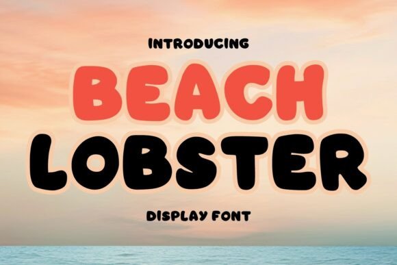 Beach Lobster: Strategic Typography for Summer Branding and Playful Communication