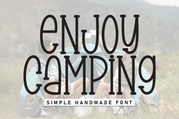 Enjoy Camping: Whimsical Handwritten Display Font