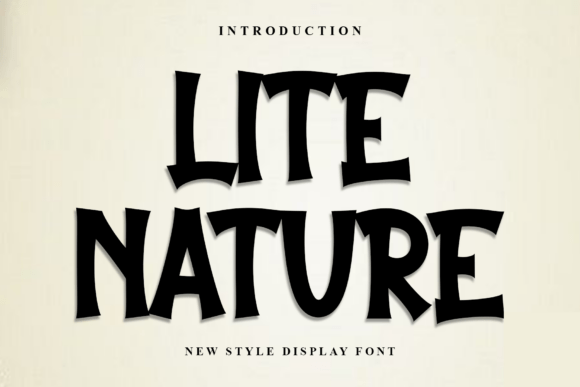 Lite Nature: Festive Typography for Holiday Design