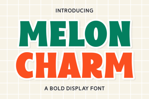 Melon Charm Font: Bold Design for Fresh Branding