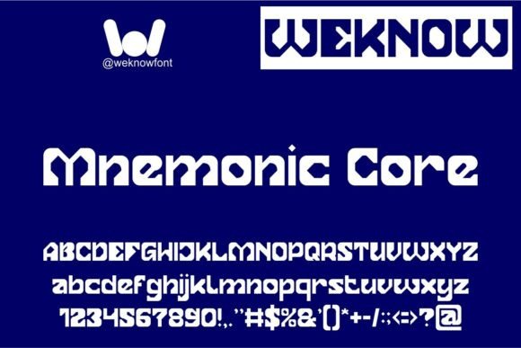 Mnemonic Core: Defining the Next Generation of Cyber-Tech Typography