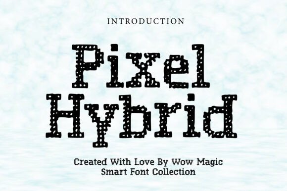 Pixel Hybrid: Blending Vintage Serif with Digital Charm