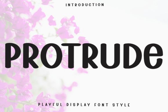 Protrude Font: Festive Typography for Holiday Design
