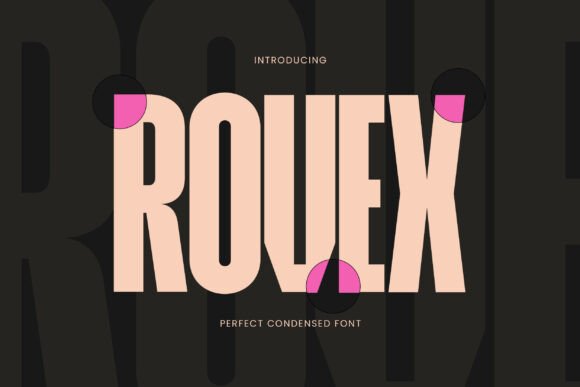 Rovex Font: Bold Condensed Typography for Impact