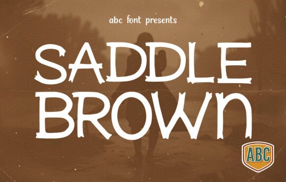 Saddle Brown Font: Capturing the Rugged Spirit of Western Design