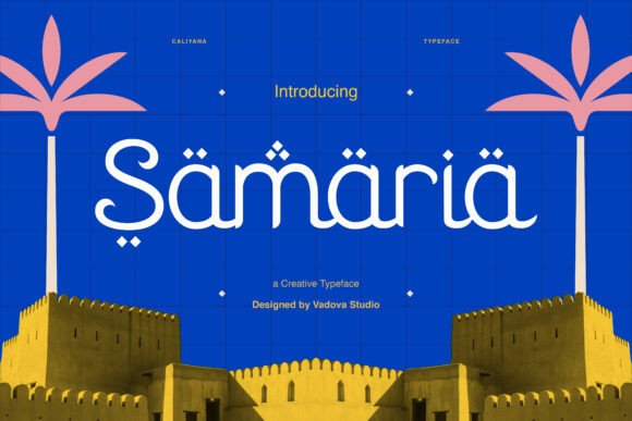 Samaria: Arabic-Fusion Minimalist Typeface