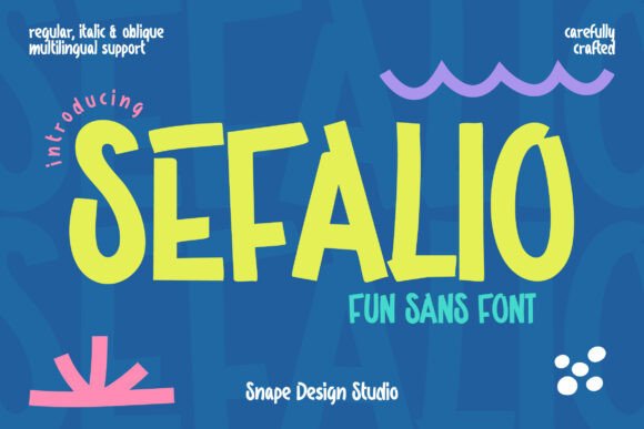 Sefalio: A Playful Sans Font for Vibrant Design