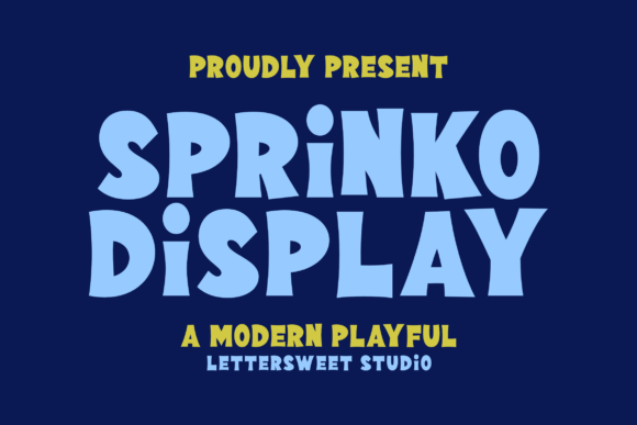 Sprinko Display: Elevating Visual Communication Through Playful Typography