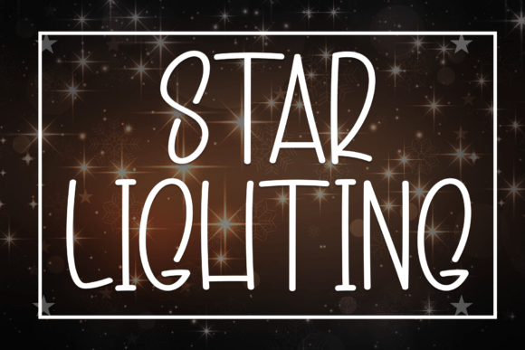Star Lighting: A Practical Display Font for Festive and Whimsical Design