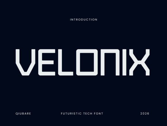 Velonix: Strategic Typography for High-Tech Brand Identity